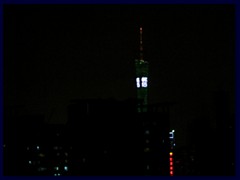 Guangzhou skyline by night seen from our hotel room at the YuTong.